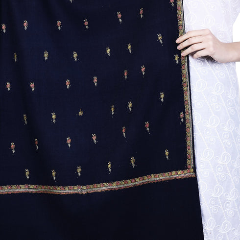 Women's Hand Embroidered Wool Shawl